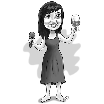 caricatura personalitzada individual en blanc i negre
